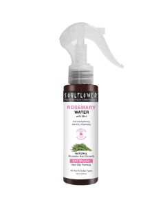 Soulflower Rosemary Water Hair Spray with Mint, 100 ml