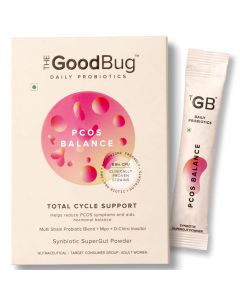 The Good Bug PCOS Balance Synbiotic Supergut Powder for Women, 4 gm x 15 Sachets - Helps Reduce PCOS Symptoms