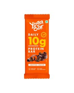 Yoga Bar Coffee Rush Flavour 10gm Protein Bar, 50 gm