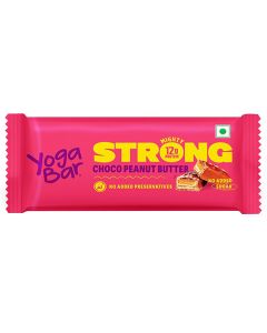 Yoga Bar Strong Choco Peanut Butter Protein Bar, 50 gm | No Added Sugar